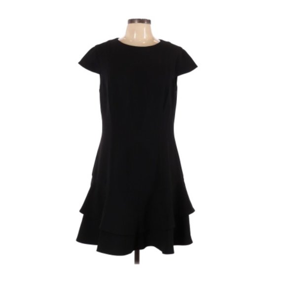 Eliza J 4 Petite Flounce Cap Sleeve A Line Dress